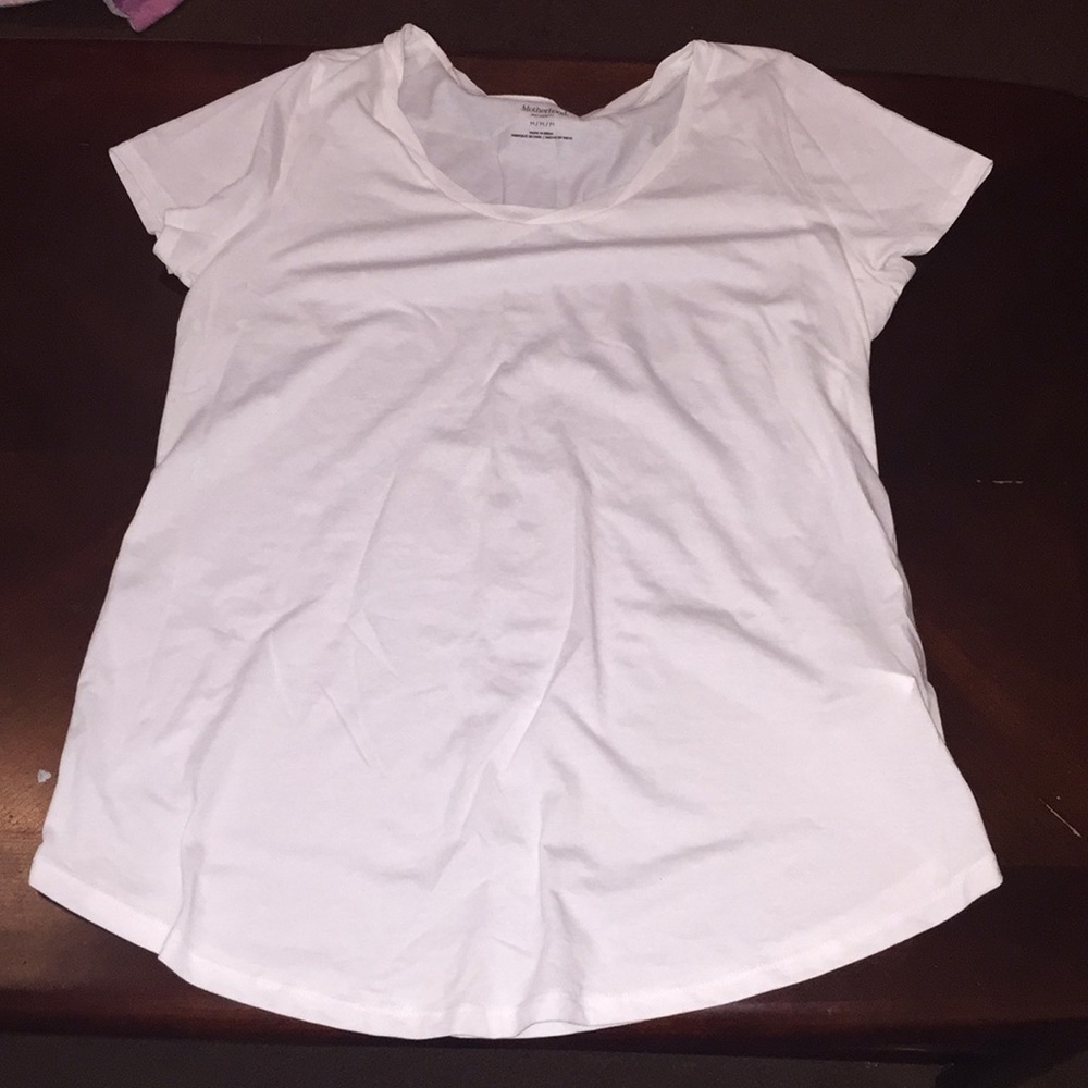 Maternity white tee